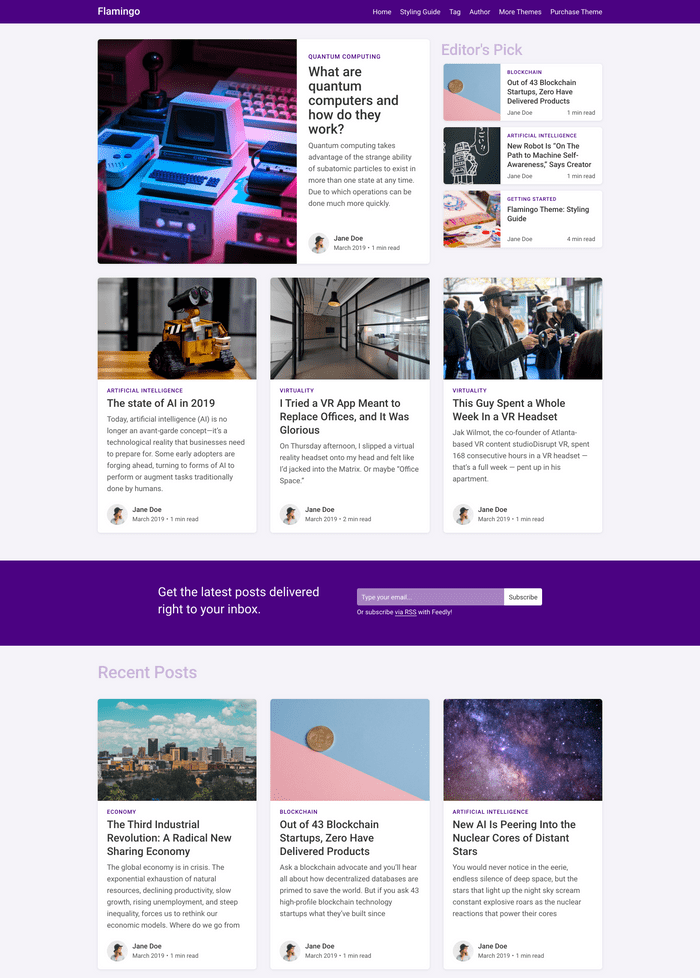 Flamingo ghost theme